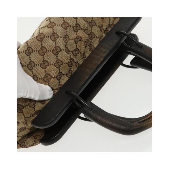 Pre Loved Gucci GG Plus Doctor Bag BeigeBrown Top Handle Women Handbags - Picture 6 of 8